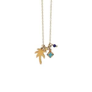 Chan Luu Palm Tree & Turquoise Mix Necklace